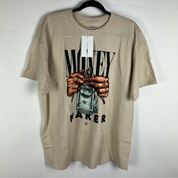 Nwt - Fashion Nova, Men’s Money Maker Short Sleeve Tee. Size: Xl. - Picture 2 of 8